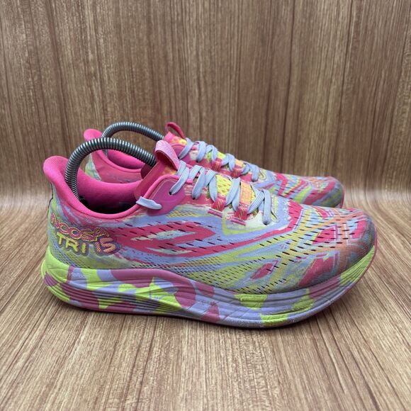 ASICS Noosa Tri 15 Gym Running Shoes Womens Size 9.5 Pink Multi 1012B429-700 - Picture 1 of 8